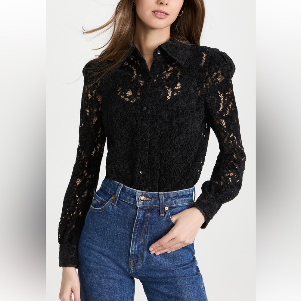 L’agence Lace Button Down. - image 1